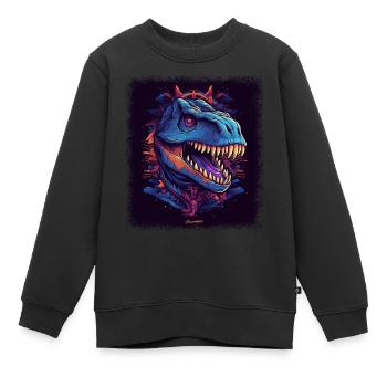 Mignon Costume Kangourou Joey Cadeaux Humour Dinosaure - Sweat Premium enfant bio - noir - Devant - AI Model Kid Female (0cm)