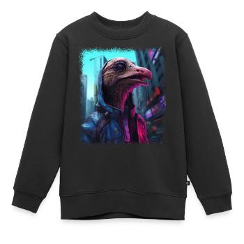 present idea funny sayings awesome present bday - Kinder Premium Organic Sweatshirt - Schwarz - Vorne - AI Model Kid Female (0cm)