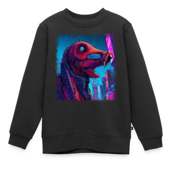 3 happy joke bday 3 years old controller present - Kinder Premium Organic Sweatshirt - Schwarz - Vorne - AI Model Kid Female (0cm)
