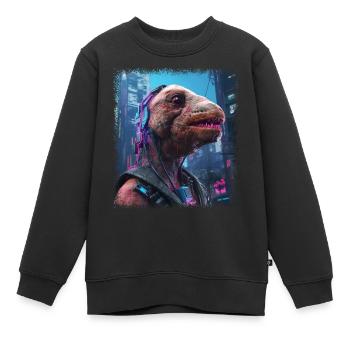 3 bible verse animal sloths birthday controller - Kinder Premium Organic Sweatshirt - Schwarz - Vorne - AI Model Kid Female (0cm)