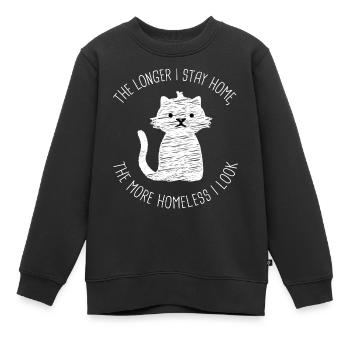 Arbeit von zu Hause Look Design für stolze Pinoys - Kinder Premium Organic Sweatshirt - Schwarz - Vorne - AI Model Kid Female (0cm)