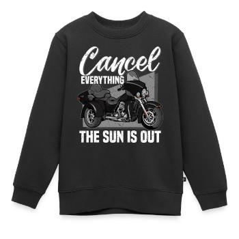 Trike Trikefahrer Motorrad Triker Trikes Dreirad - Kinder Premium Organic Sweatshirt - Schwarz - Vorne - AI Model Kid Female (0cm)