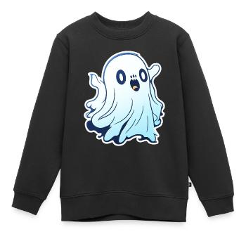 Gespenst - Kinder Premium Organic Sweatshirt - Schwarz - Vorne - AI Model Kid Female (0cm)