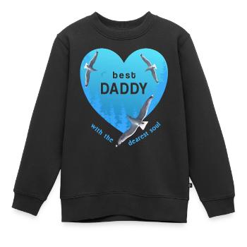 best daddy - Kinder Premium Organic Sweatshirt - Schwarz - Vorne - AI Model Kid Female (0cm)