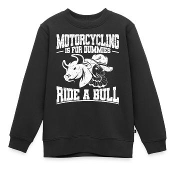 Rodeo Clown - Kinder Premium Organic Sweatshirt - Schwarz - Vorne - AI Model Kid Female (0cm)