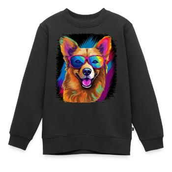 bday beagle lovers mammal canine chihuahua - Kinder Premium Organic Sweatshirt - Schwarz - Vorne - AI Model Kid Female (0cm)
