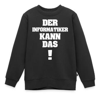 Informatiker - Kinder Premium Organic Sweatshirt - Schwarz - Vorne - AI Model Kid Female (0cm)