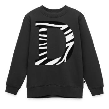Zebra-Brief - Kinder Premium Organic Sweatshirt - Schwarz - Vorne - AI Model Kid Female (0cm)