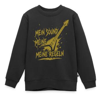 Meine Regeln Mein Sound - Kinder Premium Organic Sweatshirt - Schwarz - Vorne - AI Model Kid Female (0cm)