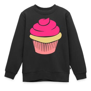 cupcake - Kinder Premium Organic Sweatshirt - Schwarz - Vorne - AI Model Kid Female (0cm)