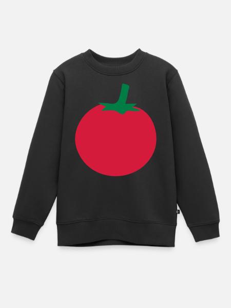 Tomate - Kinder Premium Organic Sweatshirt - Schwarz