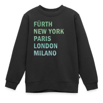 Metropole Fürth - Kinder Premium Organic Sweatshirt - Schwarz - Vorne - AI Model Kid Female (0cm)