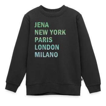 Metropole Jena - Kinder Premium Organic Sweatshirt - Schwarz - Vorne - AI Model Kid Female (0cm)