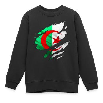 afrika algéria algerie - Kinder Premium Organic Sweatshirt - Schwarz - Vorne - AI Model Kid Female (0cm)