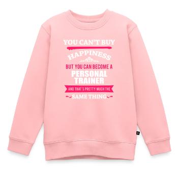 Personal Trainer - Kids Premium Organic Sweatshirt - rose - Front - AI Model Kid Female (0cm)