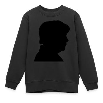 angie - Kinder Premium Organic Sweatshirt - Schwarz - Vorne - AI Model Kid Female (0cm)