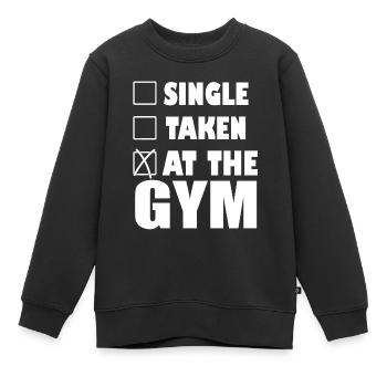 Gym - Sweat Premium enfant bio - noir - Devant - AI Model Kid Female (0cm)