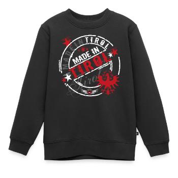 Made in Tirol - Kinder Premium Organic Sweatshirt - Schwarz - Vorne - AI Model Kid Female (0cm)
