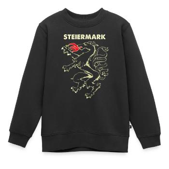 Steiermark - Kinder Premium Organic Sweatshirt - Schwarz - Vorne - AI Model Kid Female (0cm)