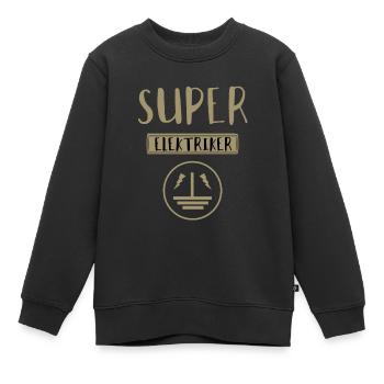 Elektriker - Kinder Premium Organic Sweatshirt - Schwarz - Vorne - AI Model Kid Female (0cm)