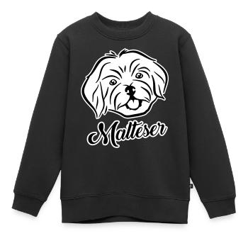 Malteser - Kinder Premium Organic Sweatshirt - Schwarz - Vorne - AI Model Kid Female (0cm)