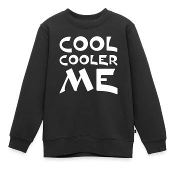 Cool Cooler Me - Kinder Premium Organic Sweatshirt - Schwarz - Vorne - AI Model Kid Female (0cm)