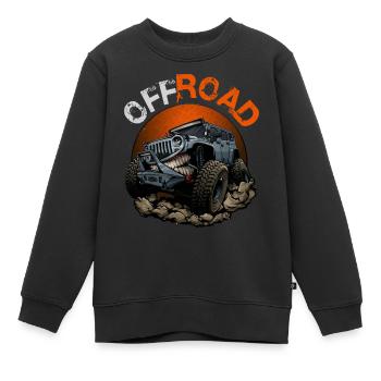 Véhicule tout terrain - Sweat Premium enfant bio - noir - Devant - AI Model Kid Female (0cm)