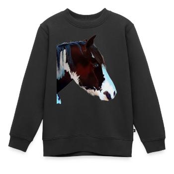Rebell/Prinzessin - Kinder Premium Organic Sweatshirt - Schwarz - Vorne - AI Model Kid Female (0cm)