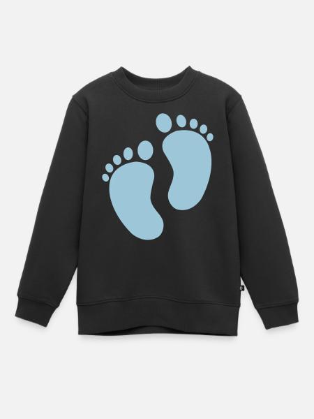pieds de bébé - Sweat Premium enfant bio - noir