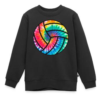 Volley Ball Geschenk Grafik - Kinder Premium Organic Sweatshirt - Schwarz - Vorne - AI Model Kid Female (0cm)