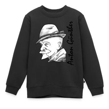 Erzgebirge, dialecte, histoire, Anton Günther - Sweat Premium enfant bio - noir - Devant - AI Model Kid Female (0cm)