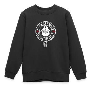 Meine Heimat Schwarzwald - Kinder Premium Organic Sweatshirt - Schwarz - Vorne - AI Model Kid Female (0cm)