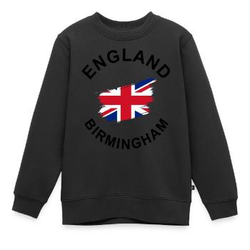 England Birmingham - Kinder Premium Organic Sweatshirt - Schwarz - Vorne - AI Model Kid Female (0cm)