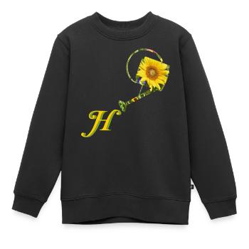 giesskanne h - Kinder Premium Organic Sweatshirt - Schwarz - Vorne - AI Model Kid Female (0cm)