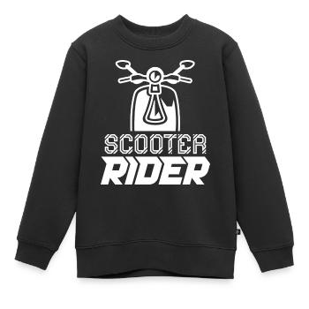 Scooter Riders Ride Scooter Scooter Moped - Kids Premium Organic Sweatshirt - black - Front - AI Model Kid Female (0cm)