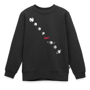 Tesla in Space Solar System SpaceX - Kinder Premium Organic Sweatshirt - Schwarz - Vorne - AI Model Kid Female (0cm)