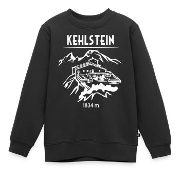 Kehlstein Kehlsteinhaus Eagles Nest Berchtesgaden - Kinder Premium Organic Sweatshirt - Schwarz - Vorne - AI Model Kid Female (0cm)