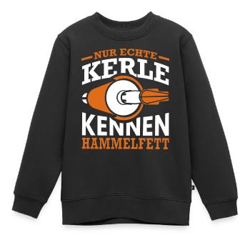 Fensterbauer Spruch Geschenk - Kinder Premium Organic Sweatshirt - Schwarz - Vorne - AI Model Kid Female (0cm)