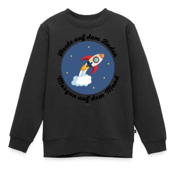 Kinder Rakete Kleinkind Spruch - Kinder Premium Organic Sweatshirt - Schwarz - Vorne - AI Model Kid Female (0cm)