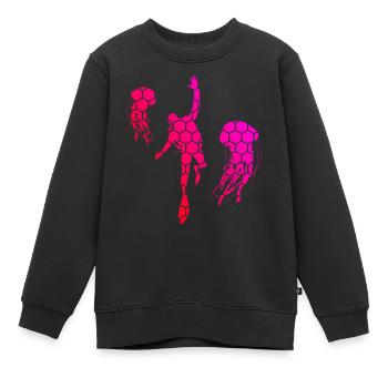 Scuba Taucher Tauchen Scuba Tauchen Scuba Diver - Kinder Premium Organic Sweatshirt - Schwarz - Vorne - AI Model Kid Female (0cm)
