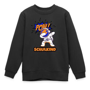 Schulkind - Kinder Premium Organic Sweatshirt - Schwarz - Vorne - AI Model Kid Female (0cm)
