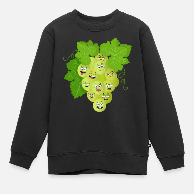 Raisin - Sweat Premium enfant bio - noir
