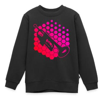 Trompeten Spieler Damen Trompetenspieler - Kinder Premium Organic Sweatshirt - Schwarz - Vorne - AI Model Kid Female (0cm)