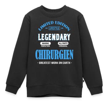 CHIRURGIEN - Sweat Premium enfant bio - noir - Devant - AI Model Kid Female (0cm)