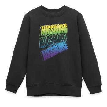 Augsburg Allemagne City Font Skyline Accueil - Sweat Premium enfant bio - noir - Devant - AI Model Kid Female (0cm)
