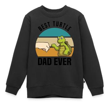 Tortues - Sweat Premium enfant bio - noir - Devant - AI Model Kid Female (0cm)