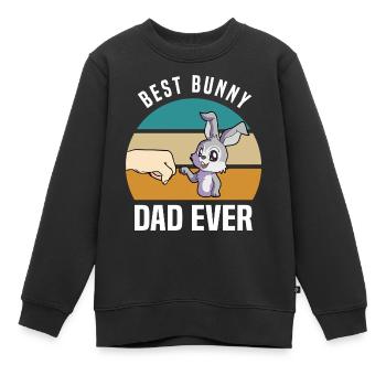 Lièvre - Sweat Premium enfant bio - noir - Devant - AI Model Kid Female (0cm)
