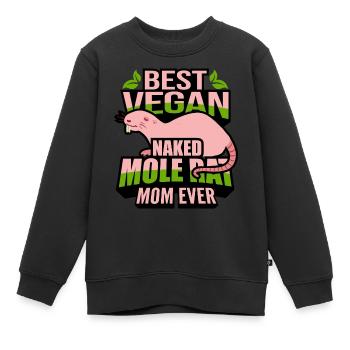 Chiot de sable - Sweat Premium enfant bio - noir - Devant - AI Model Kid Female (0cm)