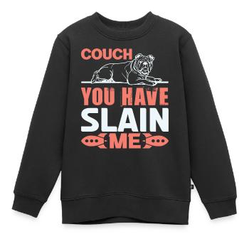 CANAPÉ TU M’AS TUÉ - Sweat Premium enfant bio - noir - Devant - AI Model Kid Female (0cm)