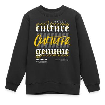 Culture Streetwear - Kinder Premium Organic Sweatshirt - Schwarz - Vorne - AI Model Kid Female (0cm)
